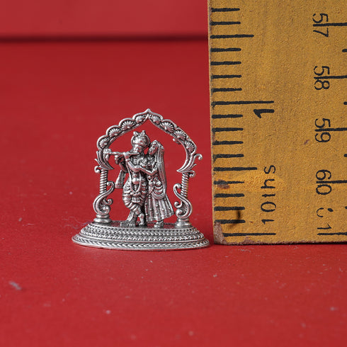 Pure Silver Radha Krishna Frame Antique 25g